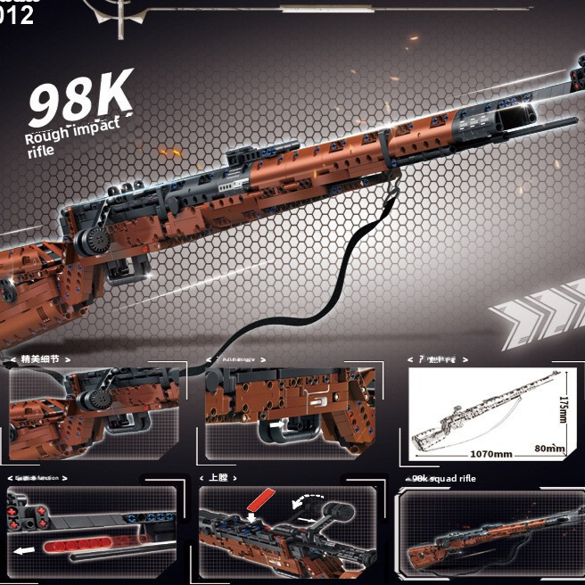 Building Block Model Gun – Functional Sniper Rifle, AK47 & Machine Gun Sets