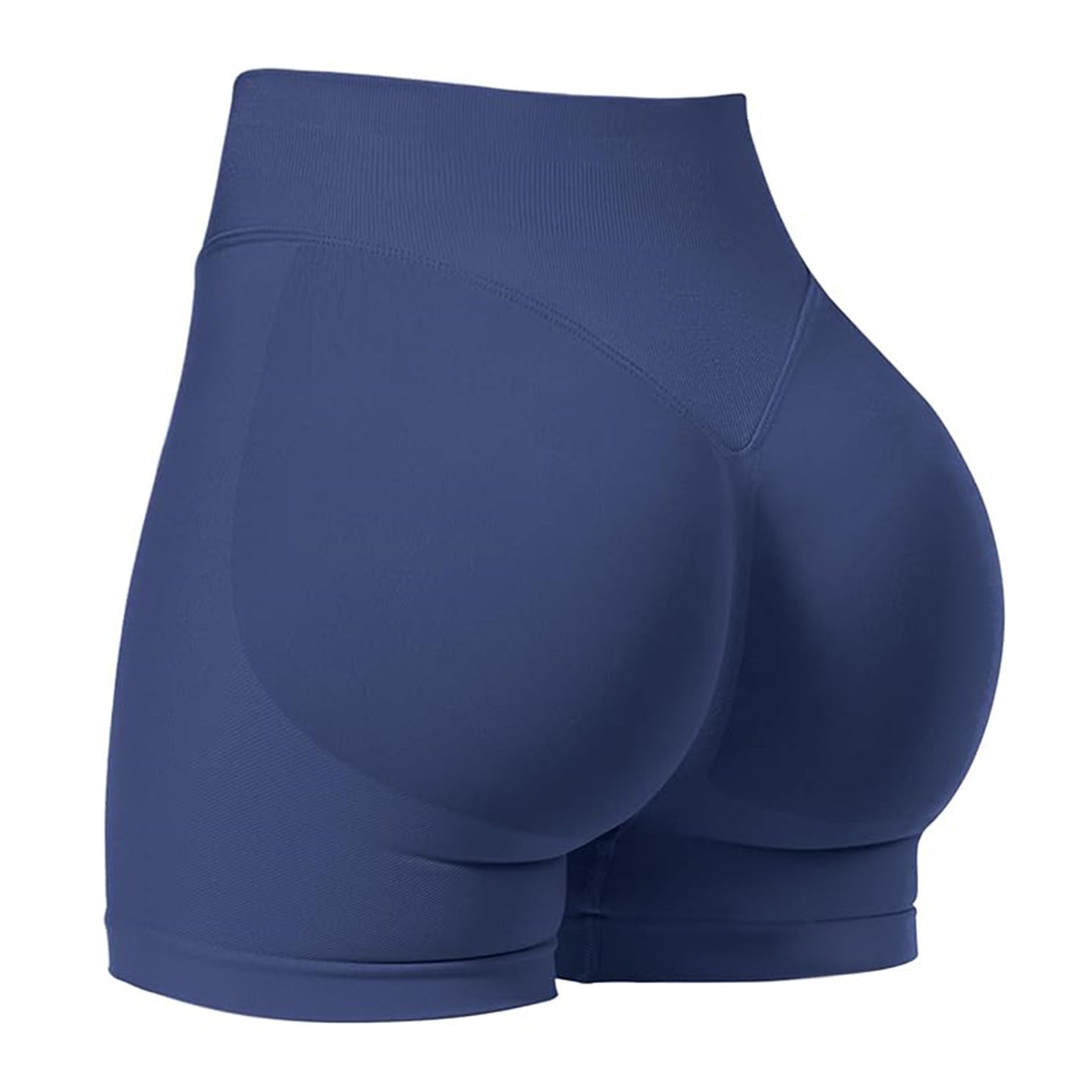 Womens High-Waisted Seamless Yoga Shorts