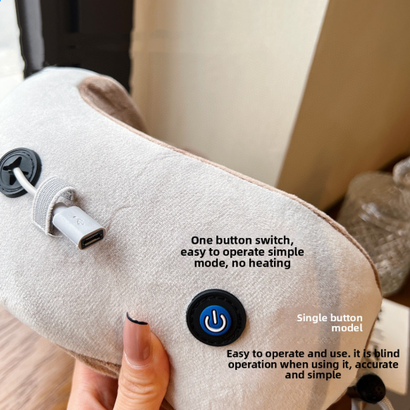 Multifunctional U-Shape Massage Pillow with Heating