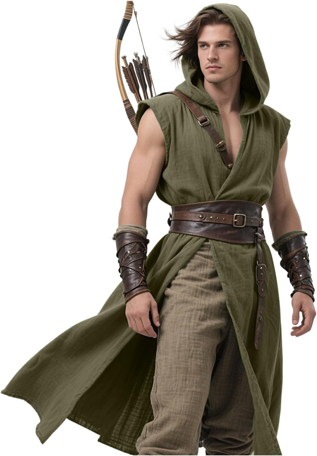 Medieval Sleeveless Tunic Renaissance Cape