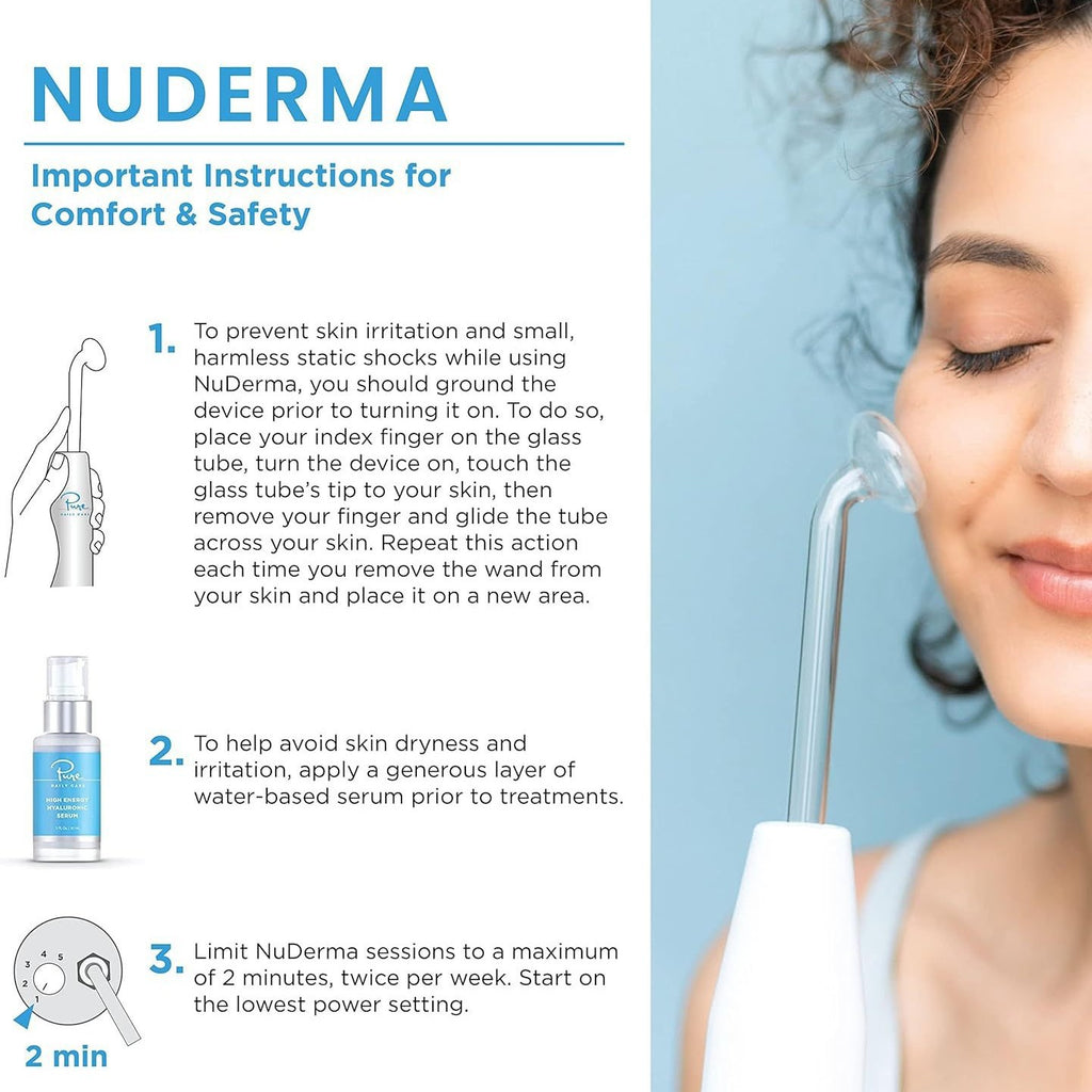 Portable High Frequency Electrotherapy Beauty Device