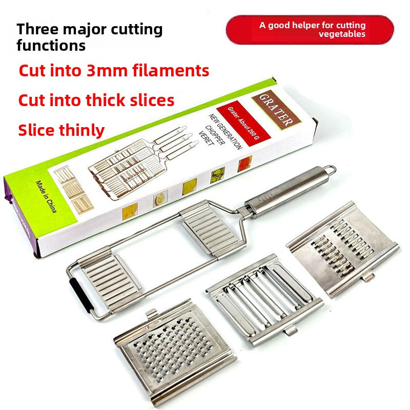 Multifunctional Manual Vegetable Slicer Stainless Steel Kitchen Tool