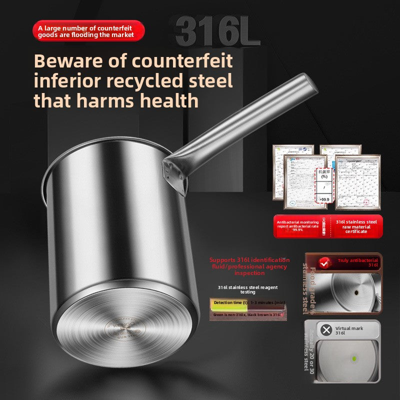 Stainless Steel Multi-Function Fryer Pot with Strainer