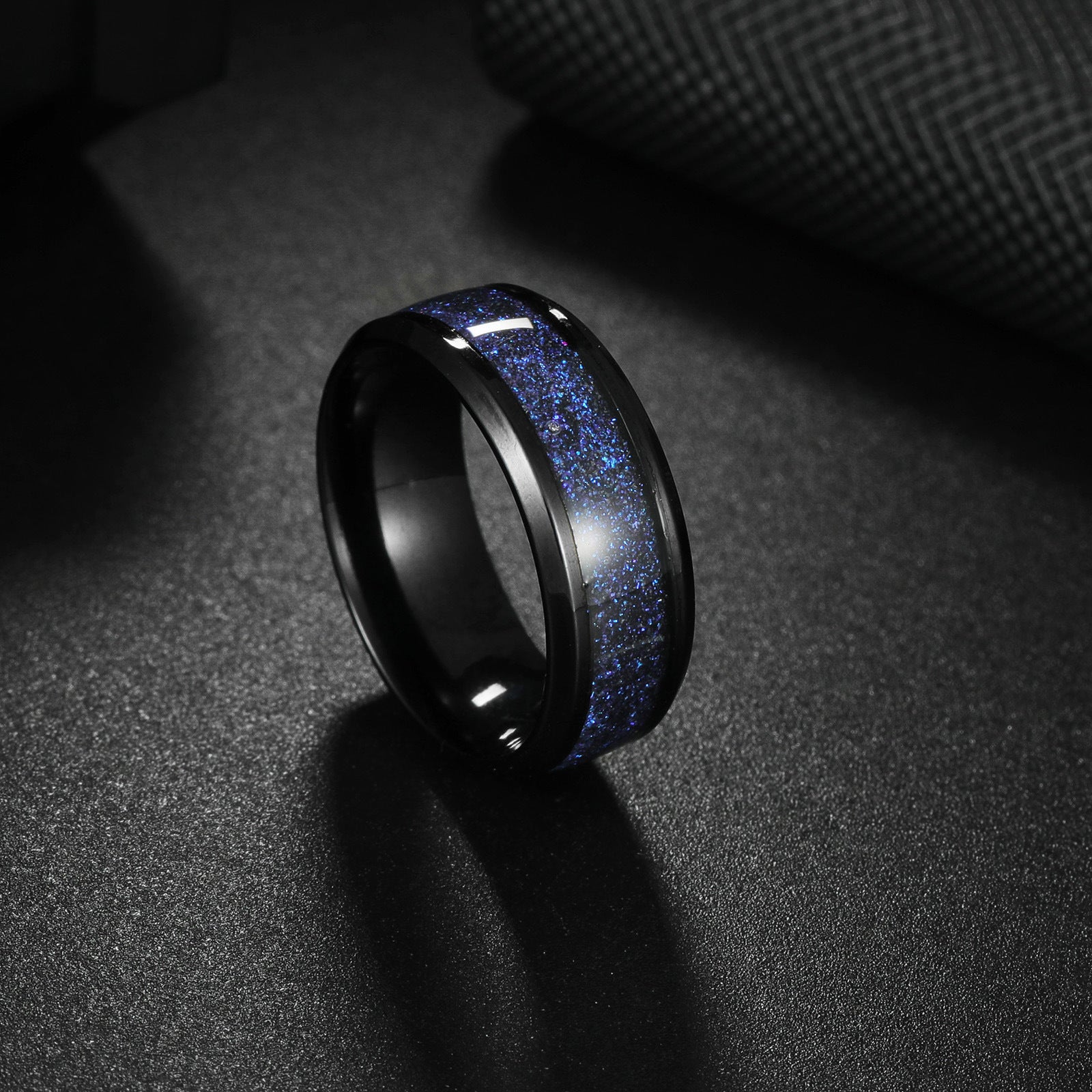 Stainless Steel Blue Star Ring
