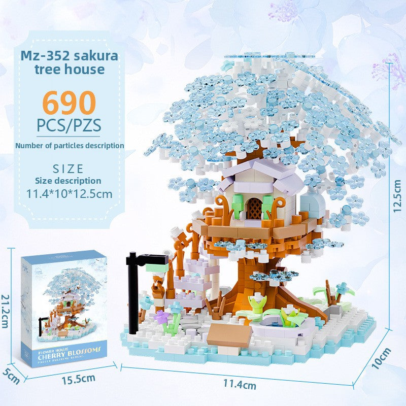 Mini Street View Building Blocks Set-Micro Architecture City Creator Bricks Toy, DIY Educational Village Model Kits for Kinds & Adults (Cafes, Shops & Castles)