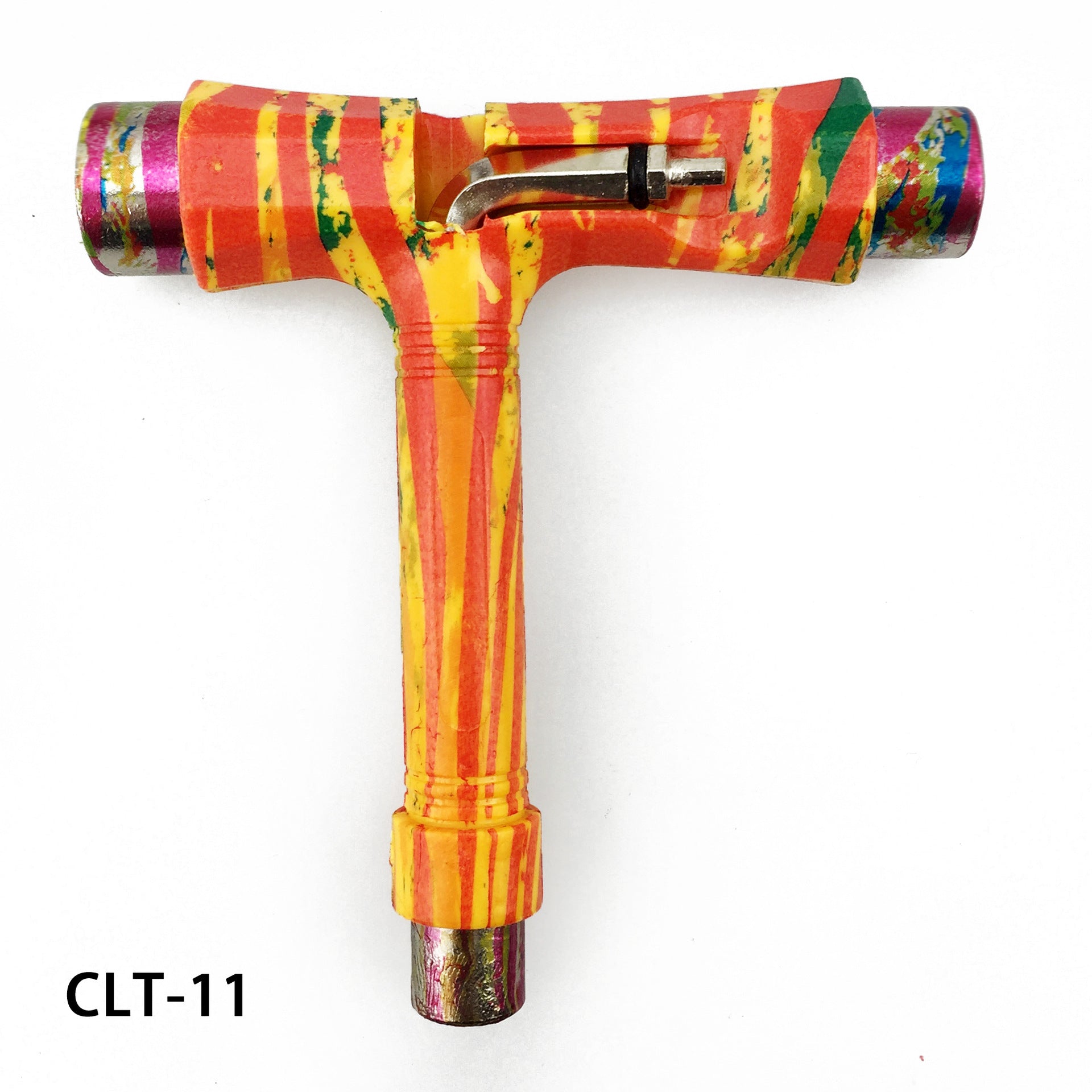 Multi-functional skateboard T-shaped tool
