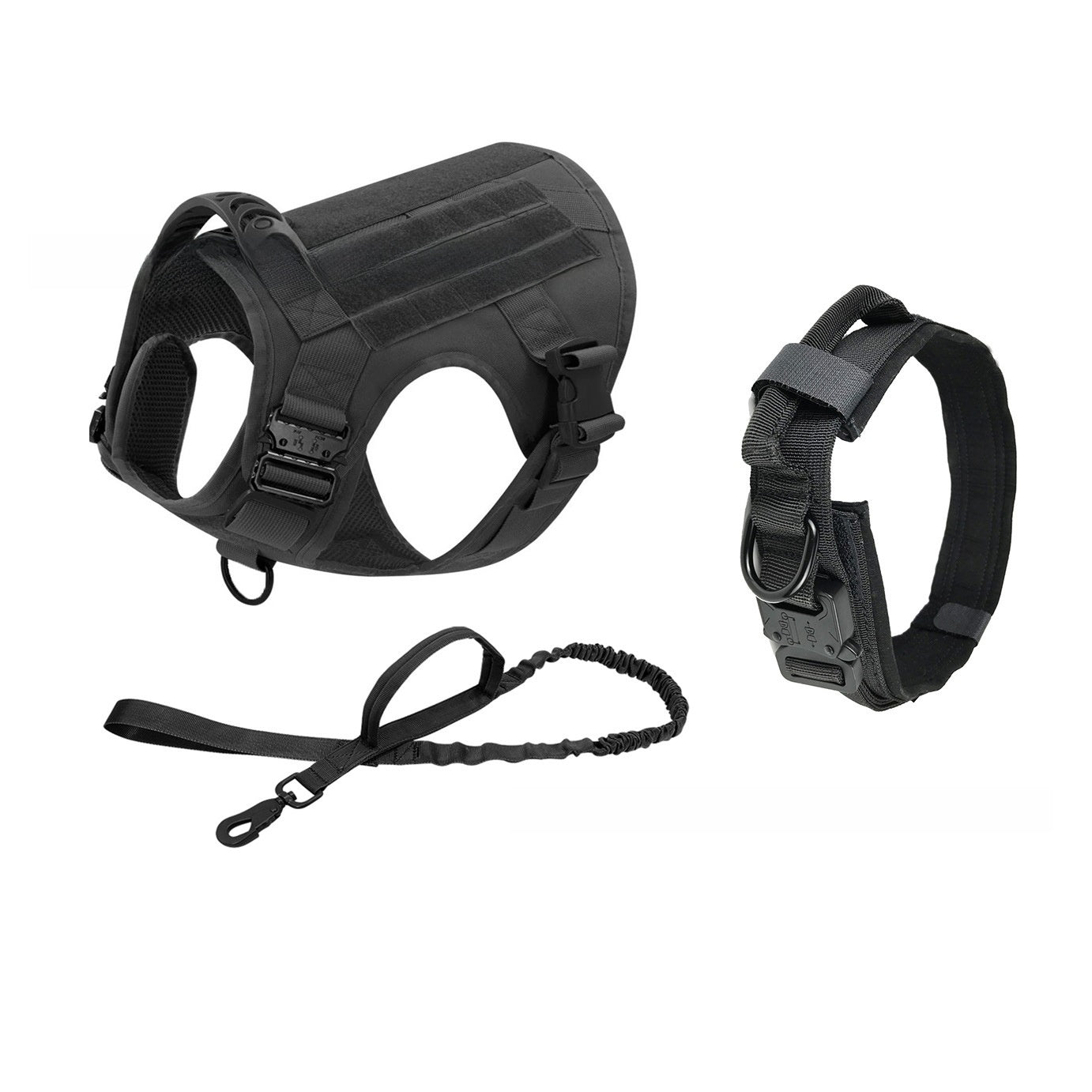Tactical Dog Vest with Leash and Collar Set