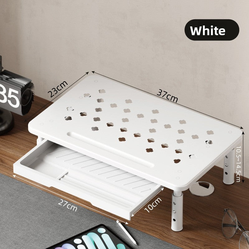 Desktop computer stand monitor support shelf