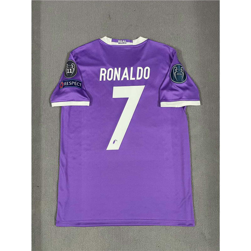Vintage Retro Soccer Jerseys - Premium Cotton-Modal Blend Classic Football Kits, Ronaldo, Kaká, Beckham Legendary Player Editions (S-XXL)