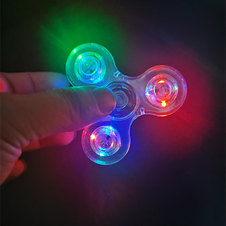 Crystal Fidget Spinner – Light-Up Stress Relief Gyro Toy for Focus & Relaxation