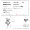 2 CT Moissanite Diamon Pendent Necklace -S925 Sterling Silver Ingot Luxury Jewelry Gift