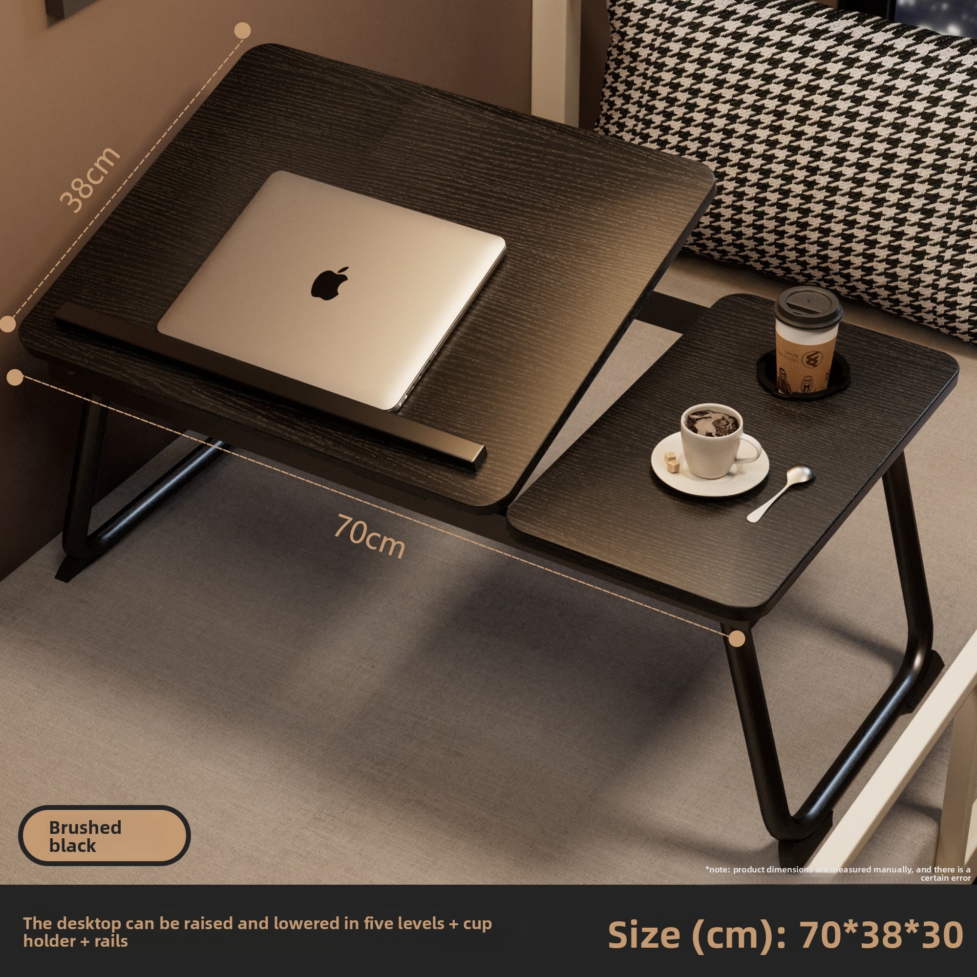 Adjustable Bed Table with Foldable Design