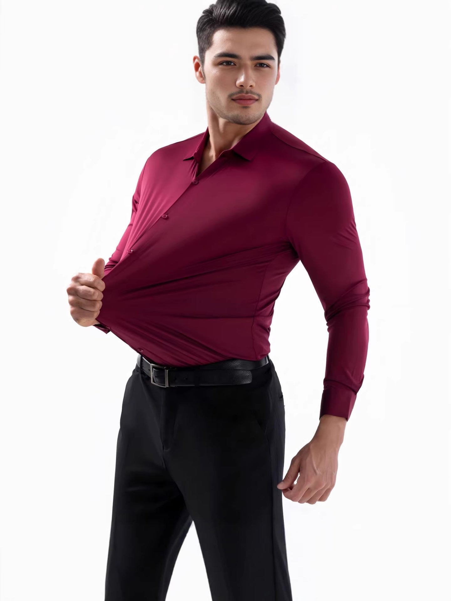 Stretch Wrinkle Resistant Mens Shirt