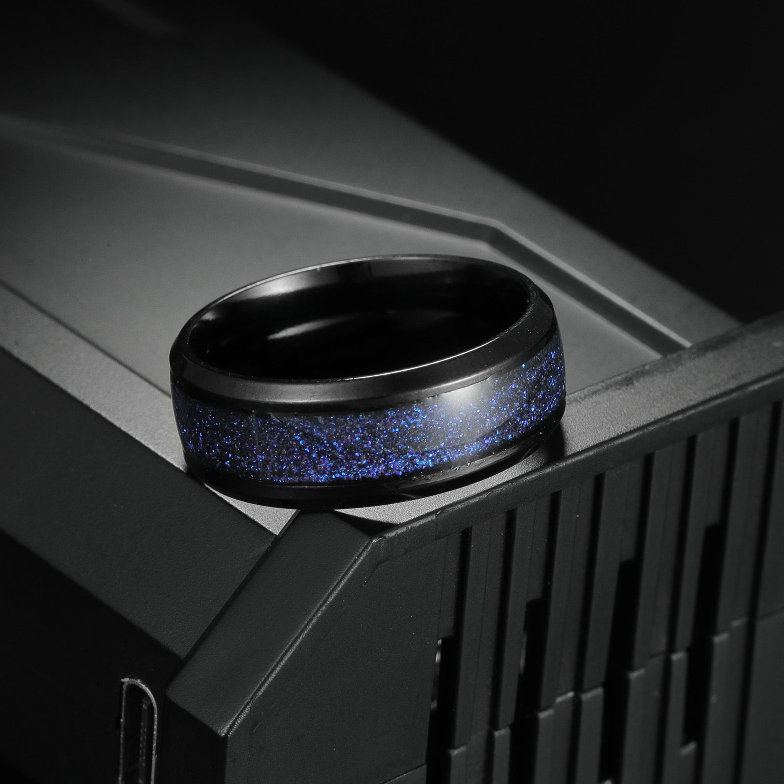 Stainless Steel Blue Star Ring