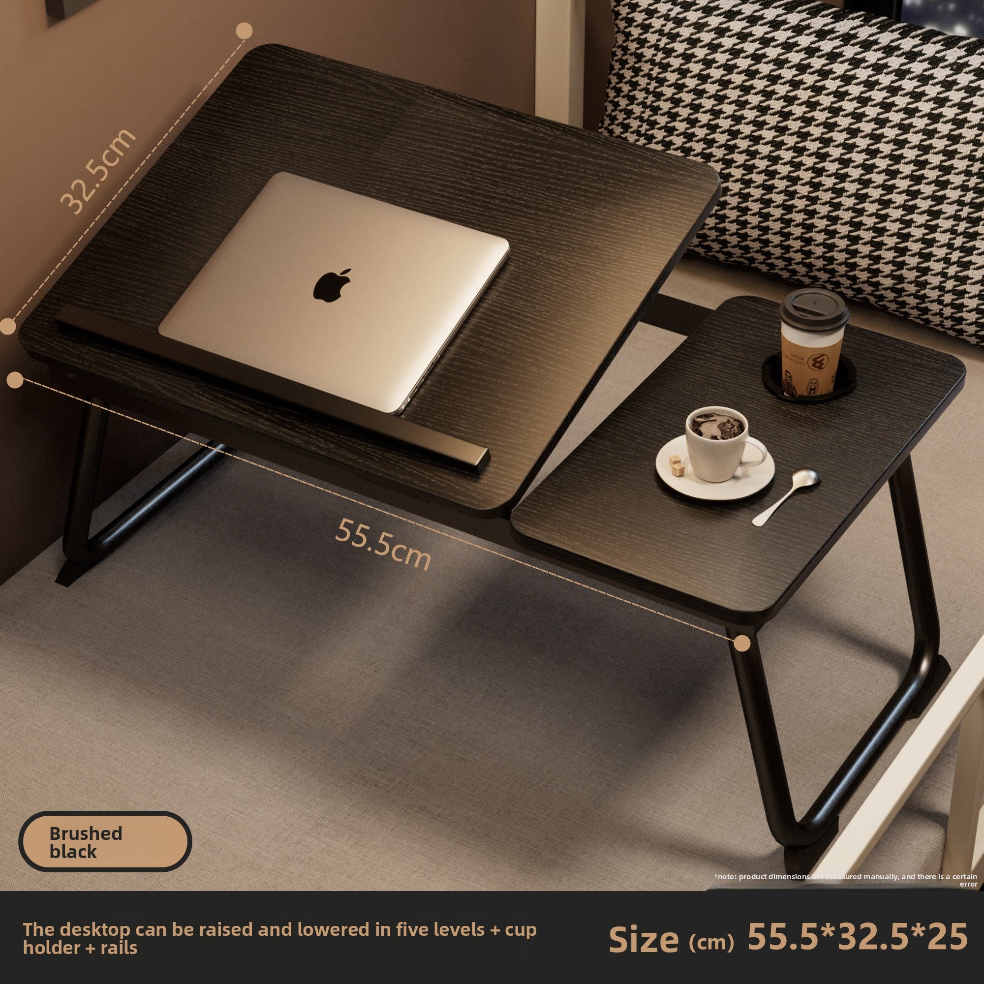 Adjustable Bed Table with Foldable Design