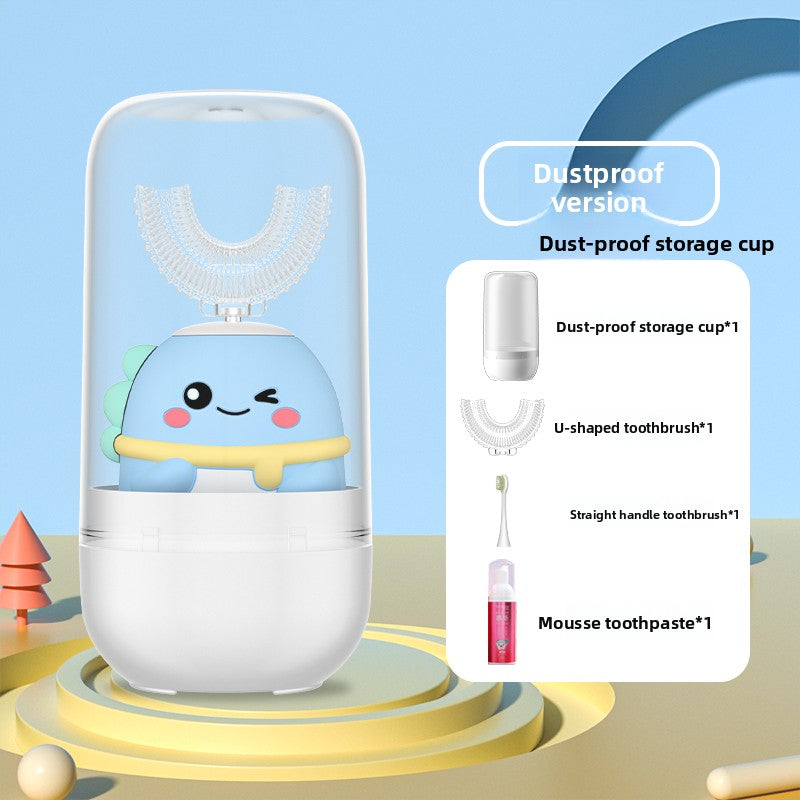 Children U-Shaped Electric Toothbrush with Silicone Bristles