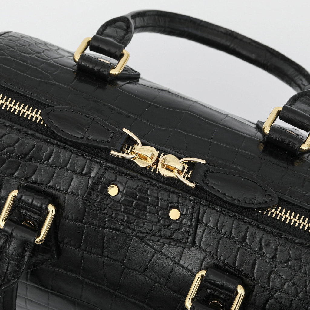 Crocodile Leather Women Shoulder Handbag