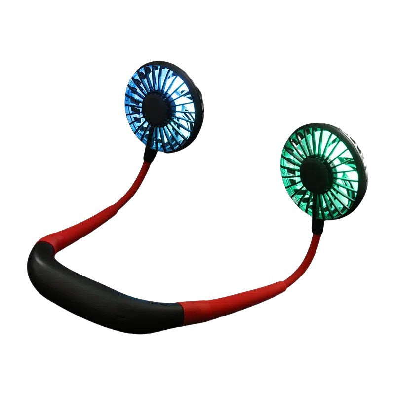 Foldable USB Rechargeable Neck Fan with Silent Operation