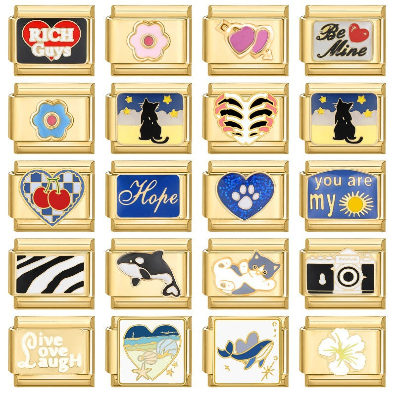 Gold-based bracelets, necklaces, jewelry accessories