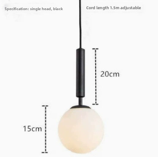 Glass Sphere LED Pendant Light