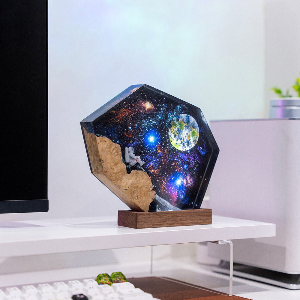 Epoxy Resin Wood Night Lamp