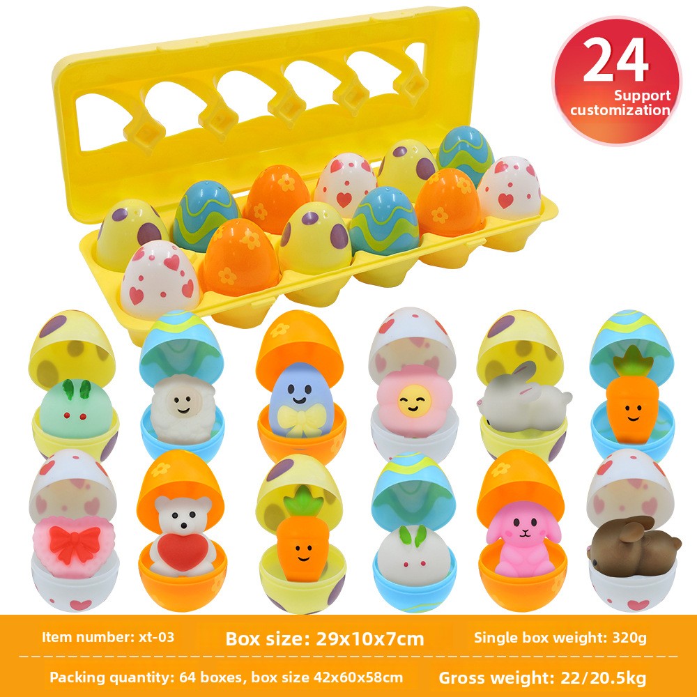 Easter Surprise Eggs with Hidden Toys for Children