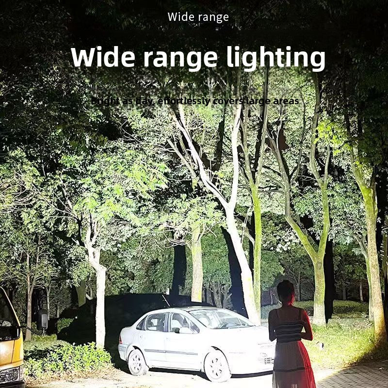 Professional High-Intensity LED Flashlight – Rechargeable Superconducting Long-Range Tactical Light with Xenon Technology