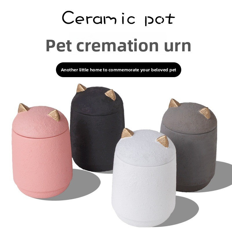 Cat and dog urn cremation ashes storage altar
