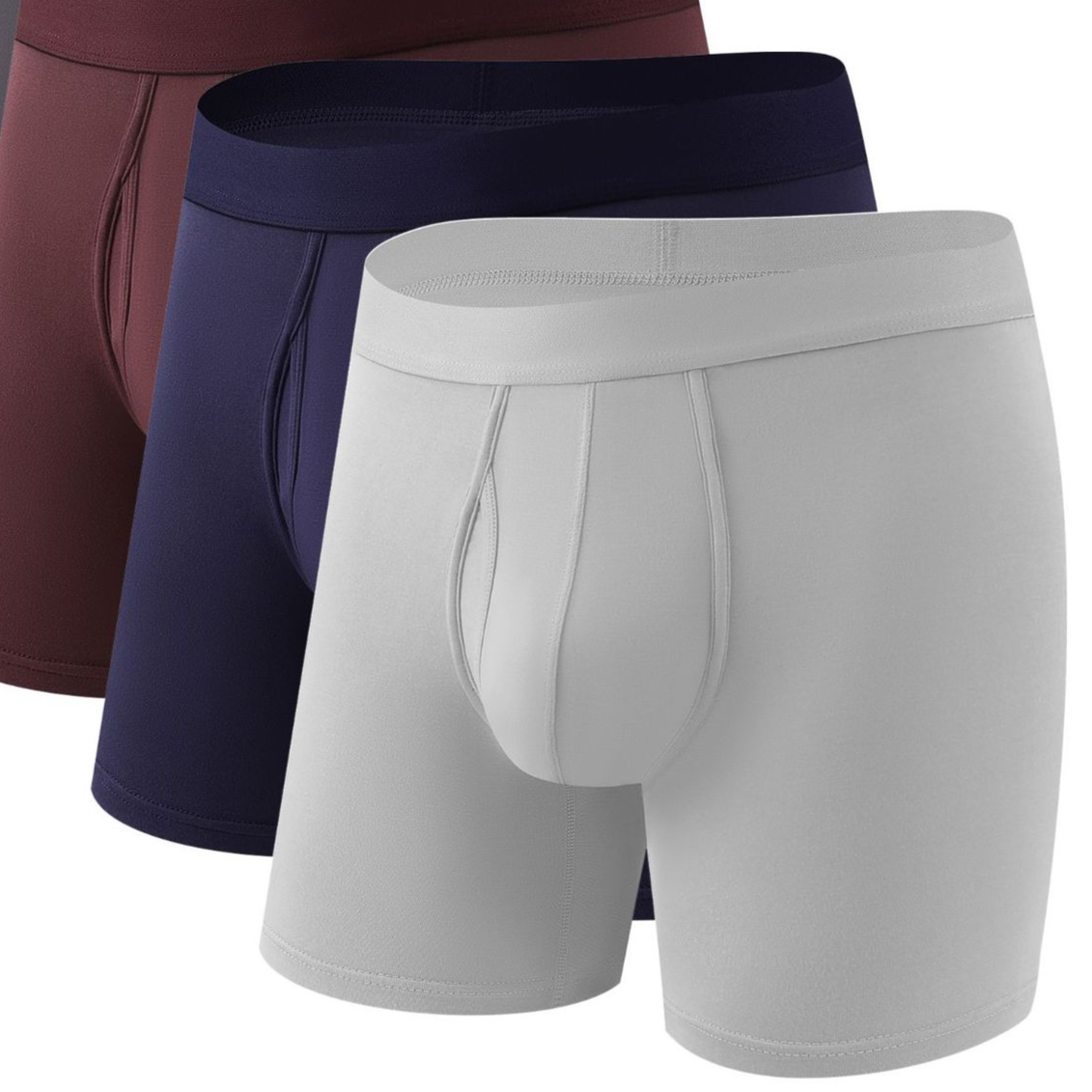 Apollo Premium Viscose Knit Boxer Briefs - Ultra-Soft Breathable Underwear