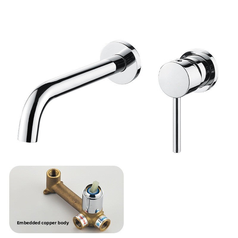 All Copper Concealed Basin Mixer Faucet