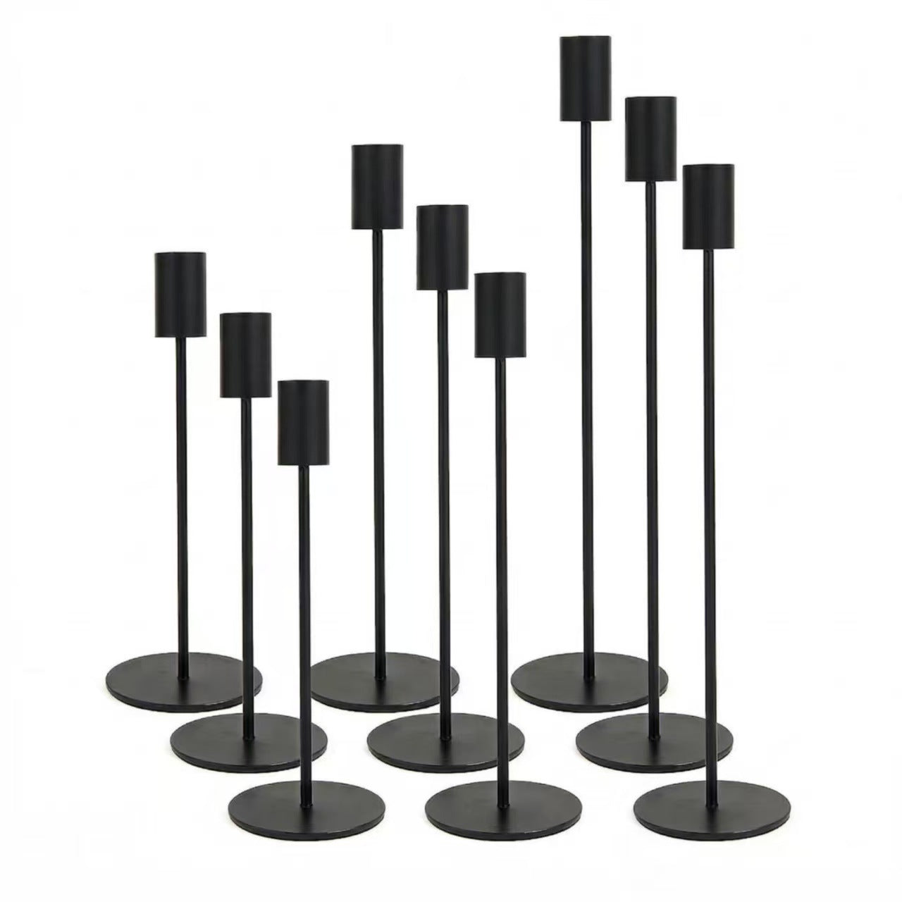 European Minimalist Metal Candle Holders