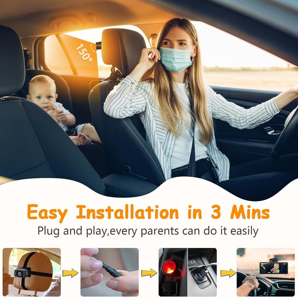 Car Mounted Baby Monitoring Display