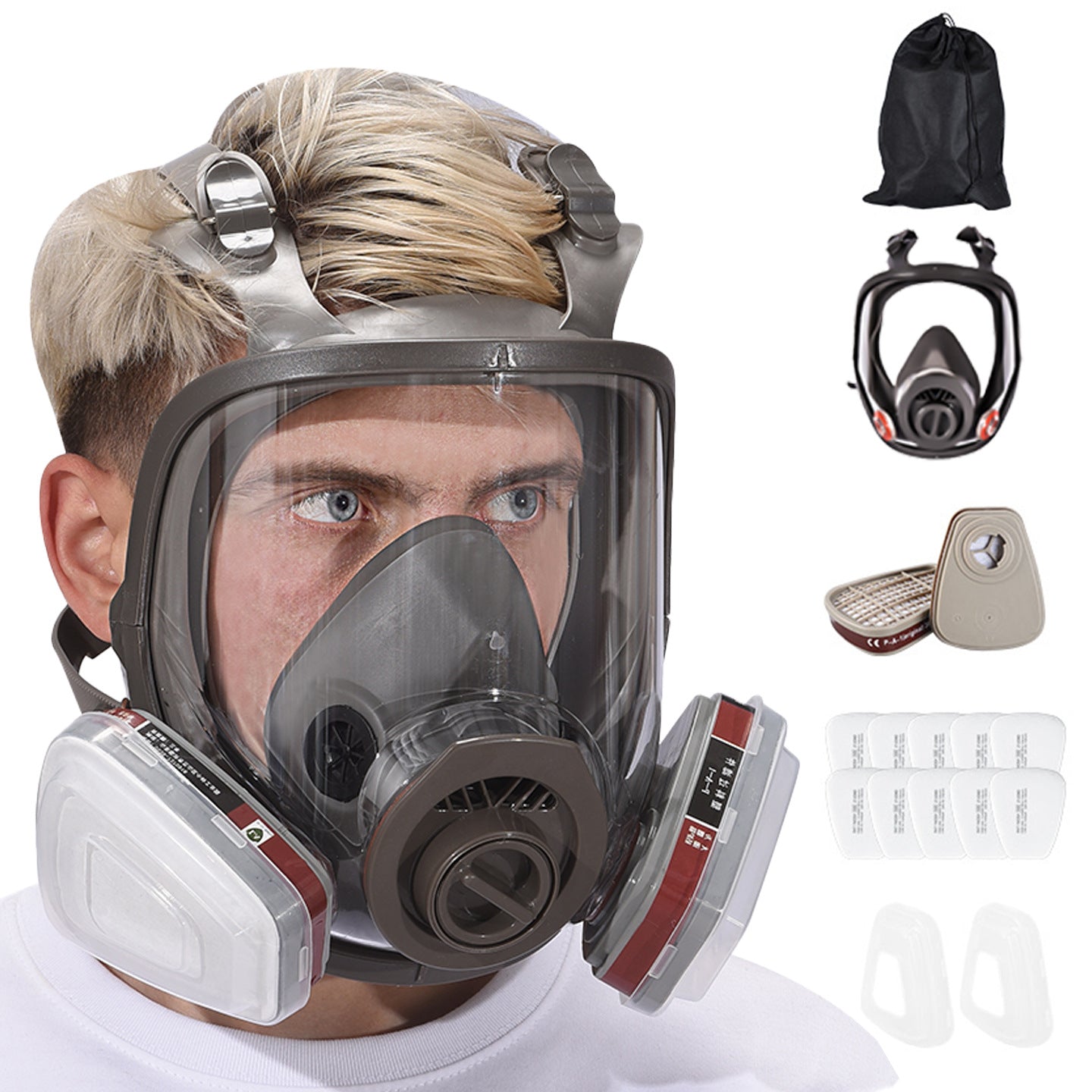 Silicone Gas Mask for Toxic Fume Protection