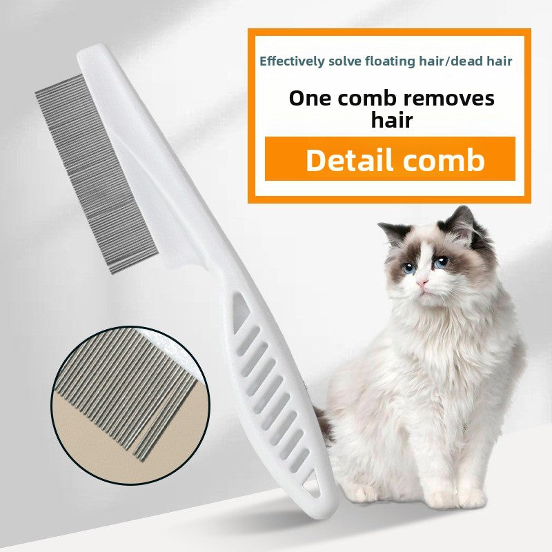 Steel Needle Pet Grooming Comb