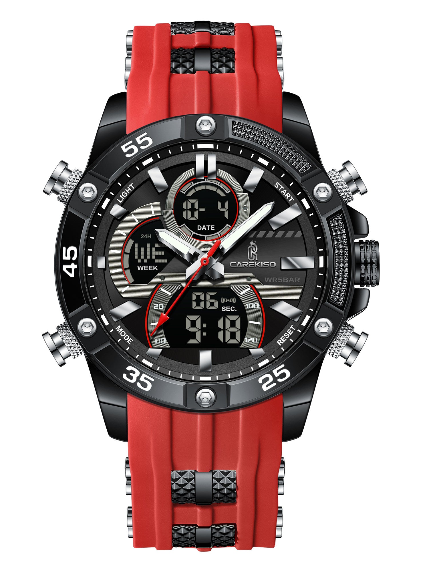 Mens Dual Display Electronic Watch