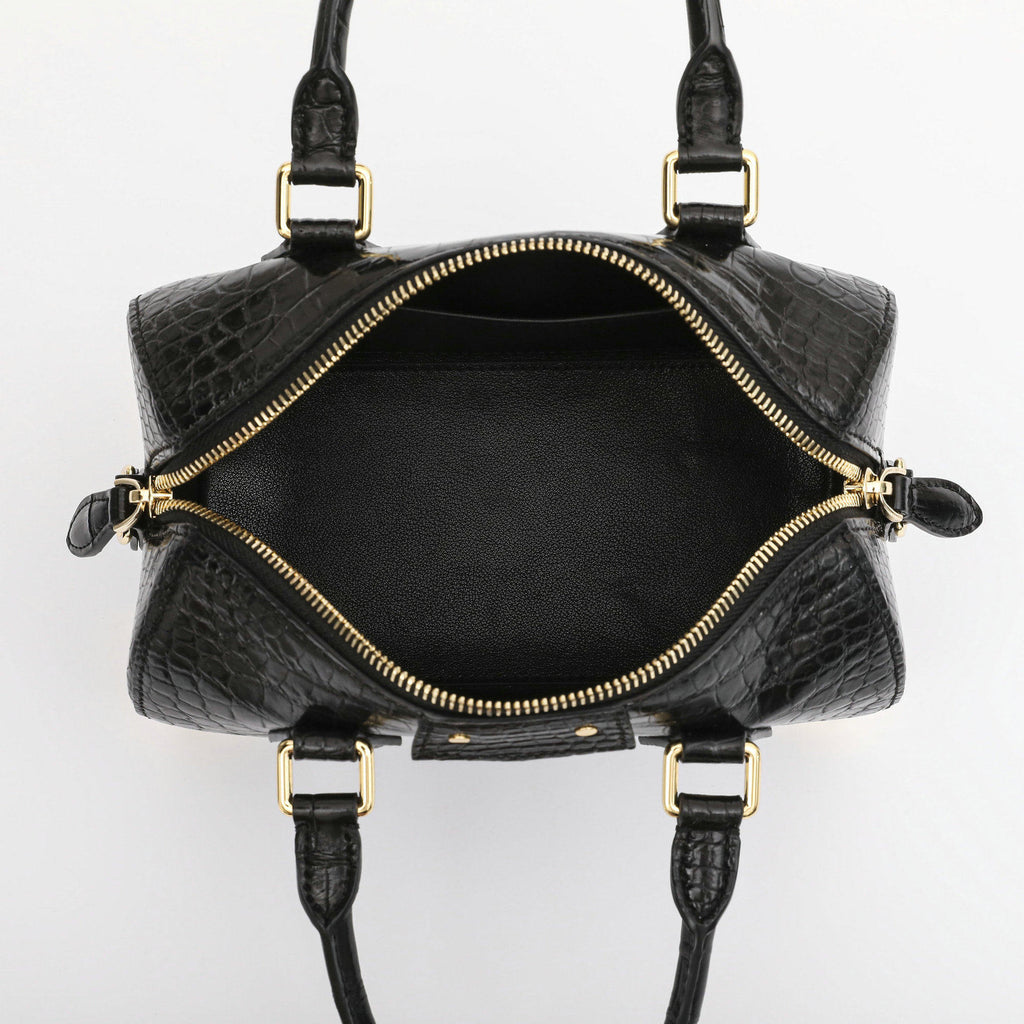 Crocodile Leather Women Shoulder Handbag