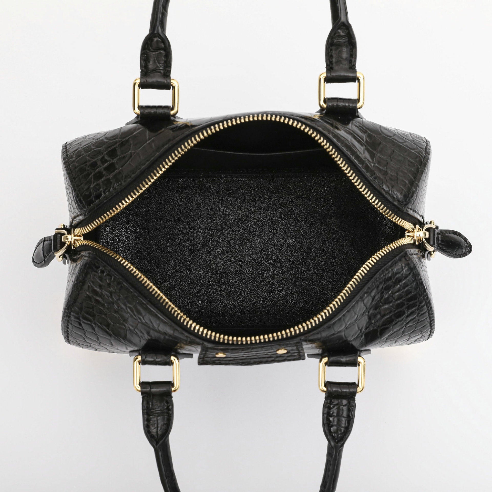 Crocodile Leather Women Shoulder Handbag