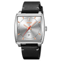 Men's Luminous Water Resistant Leather Strap Quartz Watch