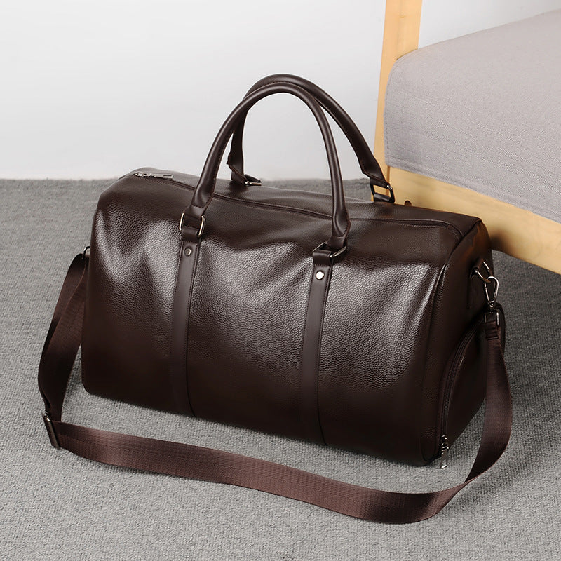 Durable PVC Travel Crossbody Bag with Shoe Compartment