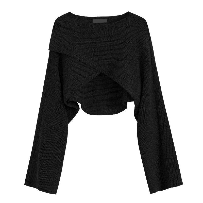 Womens Irregular Knit Sweater