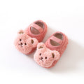 Baby Fleece-Lined Non-Slip Floor Socks with Cartoon Design