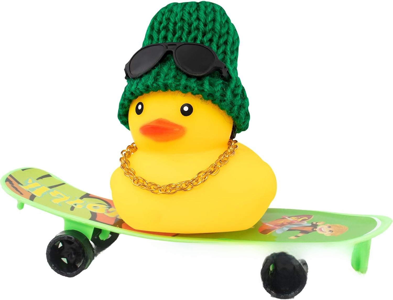 Cool skateboard rubber duck children's water play ducklings