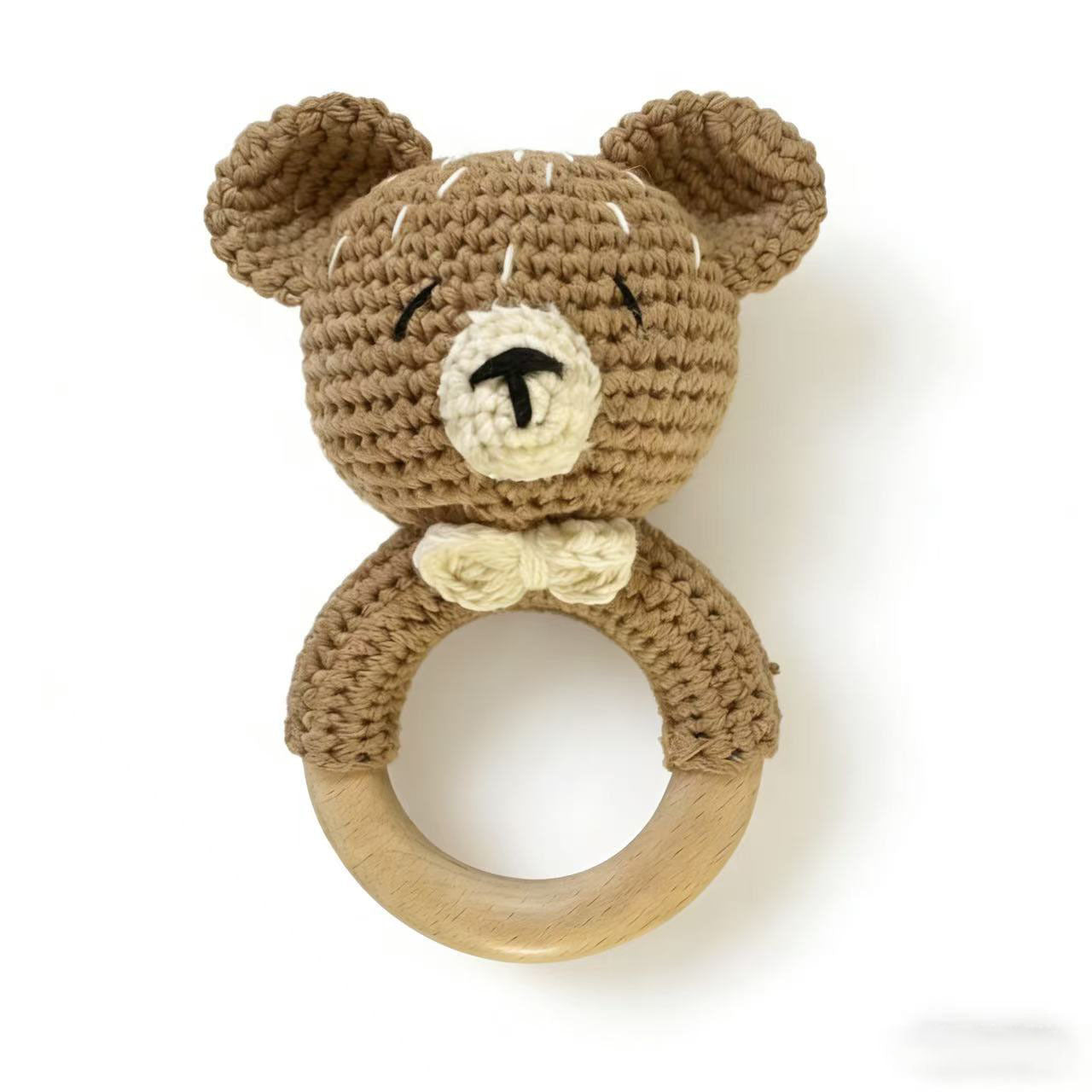 Handmade Crochet Animal Baby Rattle Teether