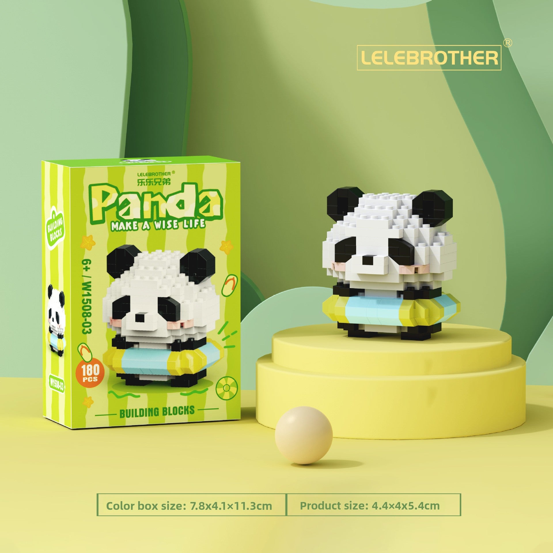 Creative Panda Building Blocks Educational Desktop Toy