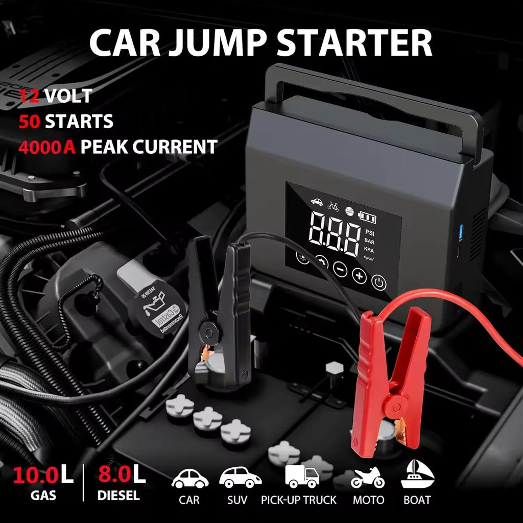 4000A Mini Car Jump Starter with Booster Charger