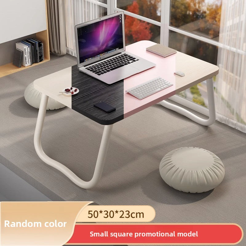 Foldable Bed Table with Storage Options