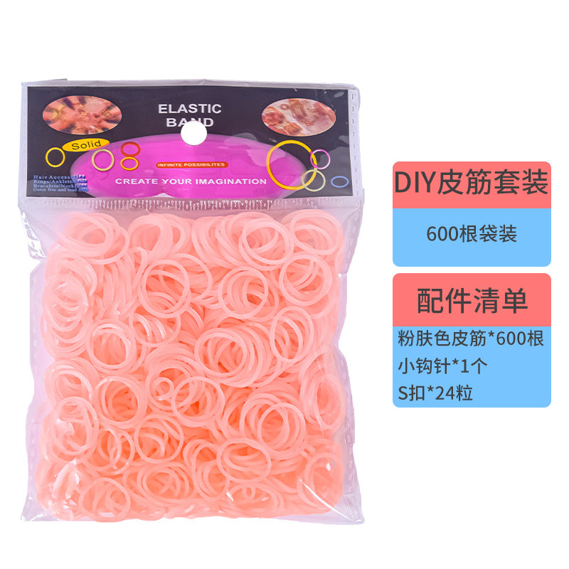 600 Rubber Band Bag Supplementary Pack Children's diy Bracelet Set Educational Toys Hand-woven Small Rubber Band
