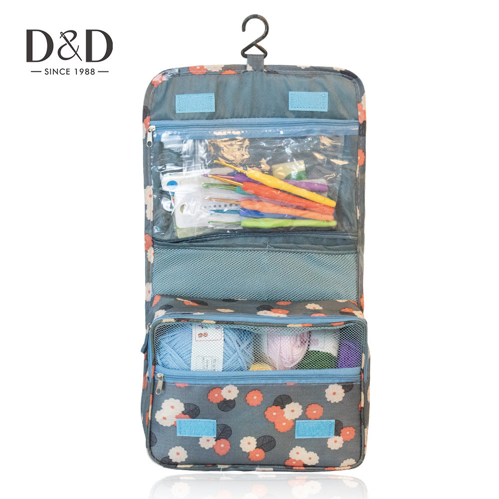 58-Piece Ergonomic Crochet Hook Set with Travel Organizer Case - Complete Double-Ended Crochet Needles & Accessories Kit for Beginners & Pros
