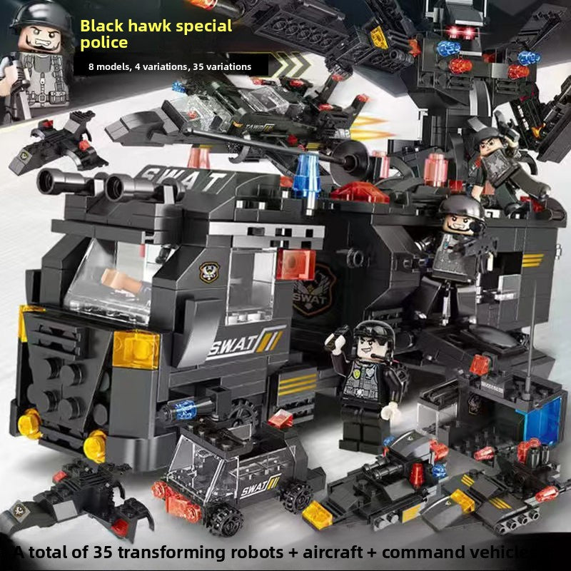 Military Aircraft Carrier Building Blocks Set