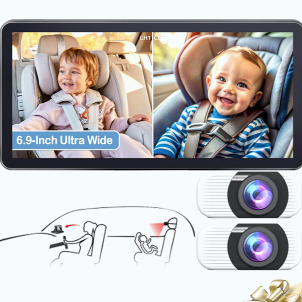 Car Mounted Baby Monitoring Display